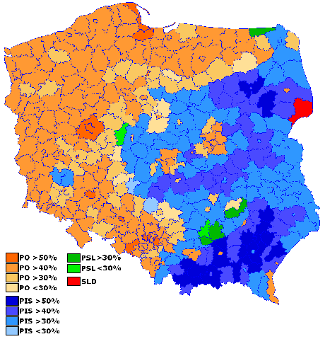 POLONIA ELEZIONI / 5: Strane geografie elettorali