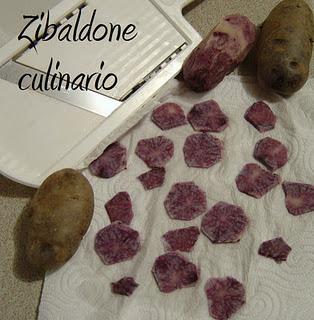 Patate viola  fritte (vitelotte)