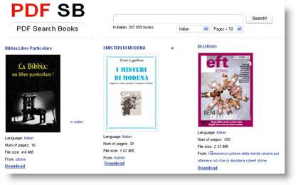 PDF Search Books: enorme database di E-book Gratis