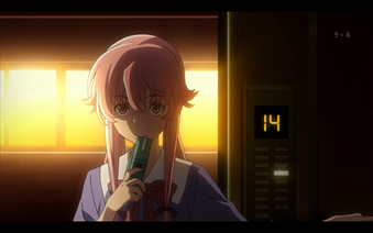 Yuno, Mirai Nikki, anime