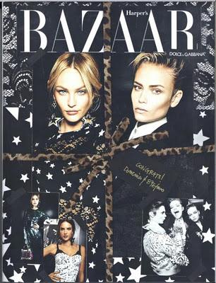 Dolce & Gabbana sulla cover di Harper's Bazaar Russia