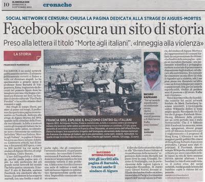 Facebook oscura pagina Enzo Barnabà 