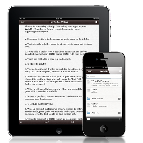 WriteUp: Text Editor ‘distraction free’ per iPhone / iPad