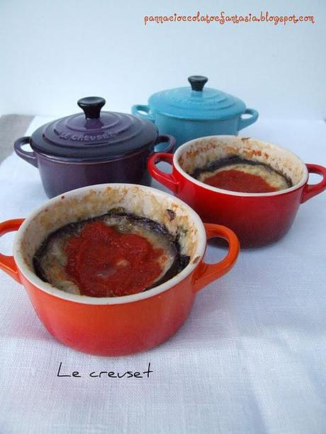 Cocotte di melanzane e mozzarella di bufala