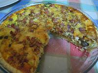 QUICHE CON FUNGHI  NOCI E SPECK