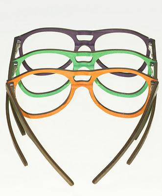 gli occhiali in legno di Valerio Cometti