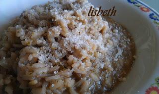 Risotto alle erbette con sentore di limone