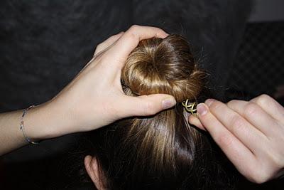 Lo chignon con le spirali