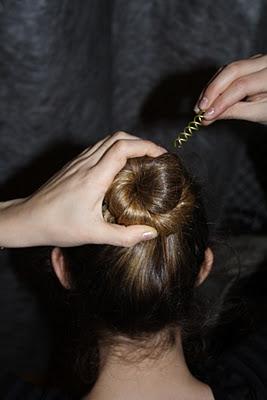 Lo chignon con le spirali