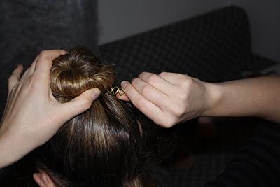 Lo chignon con le spirali