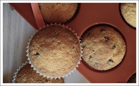 Muffin con gocce di cioccolato