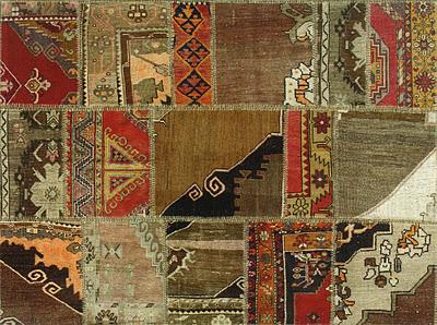 PATCHWORK PATTERN from VINTAGE RUGS