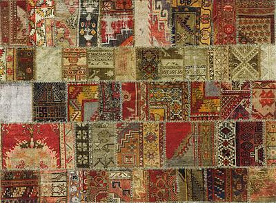 PATCHWORK PATTERN from VINTAGE RUGS