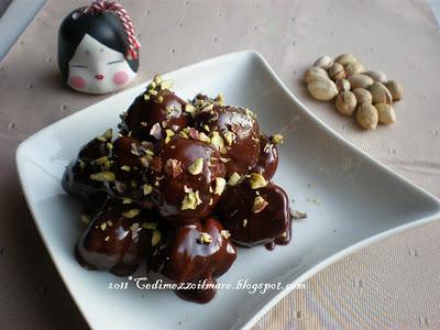 Profiteroles con pistacchi per l'MTChallenge