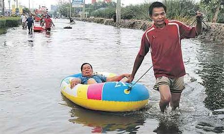 Aggiornamento alluvione a Bangkok Thailandia - 48 ore dopo l'allarme la Città è Salva!