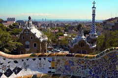 Una delle viste panoramiche di Parc Guell