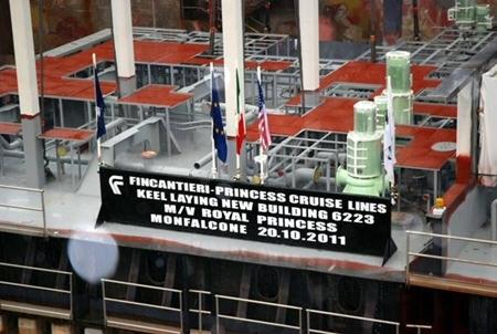 Partiti i lavori per la ROYAL PRINCESS
