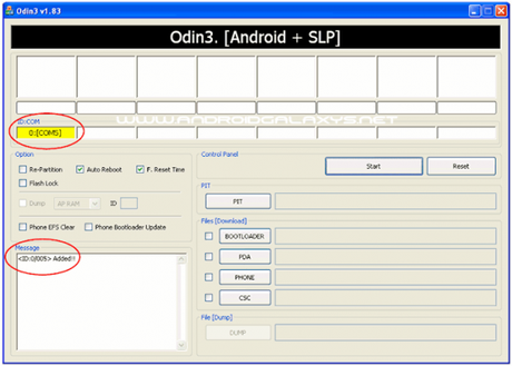 odin collegamento Galaxy SII e1310853535934   Guida al root del Galaxy S2 semplificata