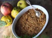 Crumble mele cotogne, mandorle cocco