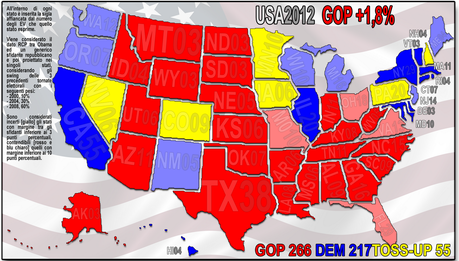 USA 2012: GOP +1,8%, nelle primarie esplode CAIN. PERRY si sgonfia