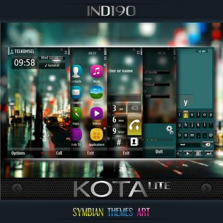 Nuovo tema per smartphone Nokia Symbian : Miatari Kota by IND190