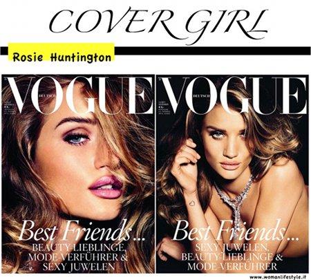 Cover Girl//Rosie Huntington sulla copertina di Vogue Deutch di novembre