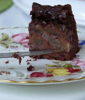 Tarte pere, amaretti e cioccolato