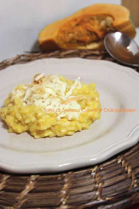 RISOTTO ALLA ZUCCA CON SCAMORZA AFFUMICATA di Dolcipensieri