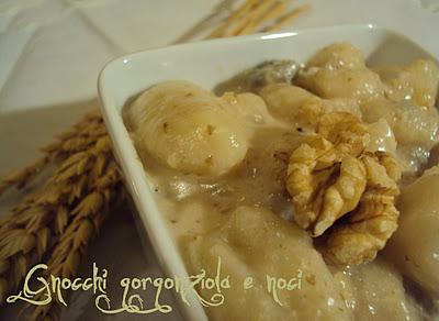 gnocchi con gorgonzola e noci