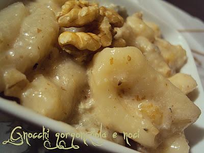 gnocchi con gorgonzola e noci