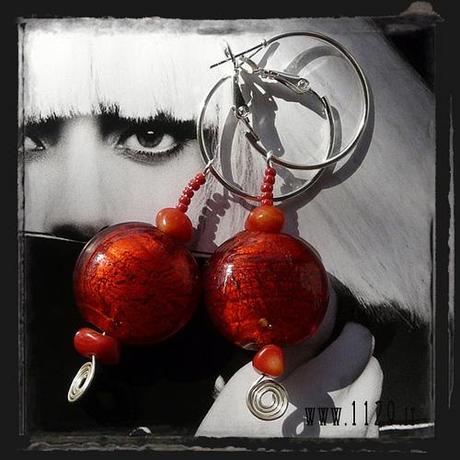 LCROSCE orecchini rossi - red earrings