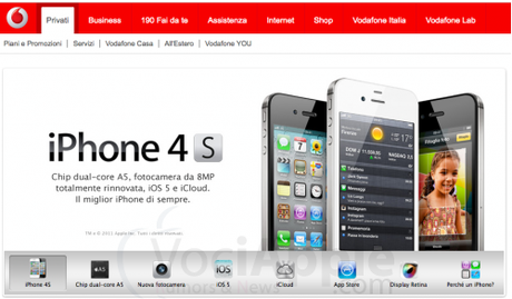 Vodafone apre le danze, ecco le tariffe in abbonamento per il nuovo iPhone 4S