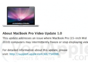 Rilasciato Update MacBook 2010…Risolto “Blocco schermata” Monitor