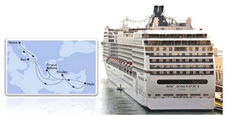 Con Msc Magnifica, Grecia e Israele a partire da 280 euro