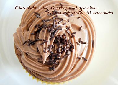 Chocolate cake, frosting and sprinkle...ovvero il trionfo del cioccolato