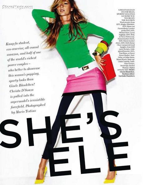 [ANTEPRIMA] Gisele Bündchen sulla Copertina e nell'Editoriale di Vogue UK, Dicembre 2011