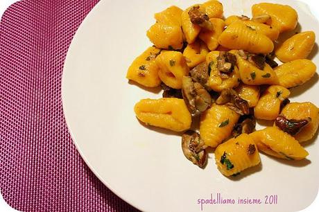 GNOCCHI DI ZUCCA E PATATE AI PORCINI