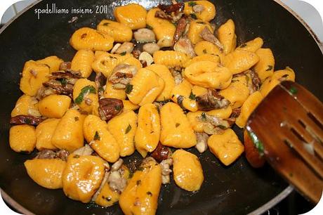 GNOCCHI DI ZUCCA E PATATE AI PORCINI