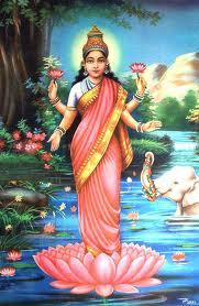 Divinità Indiane - LAKSHMI - Dea della bellezza e della fortuna