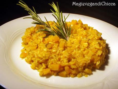 Risotto con zucca al rosmarino