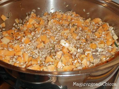 Risotto con zucca al rosmarino