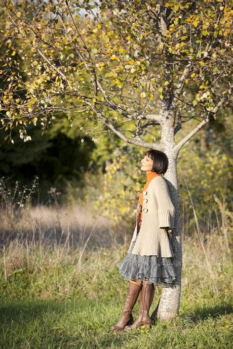 Dancing in the grass: my green skirt of tulle