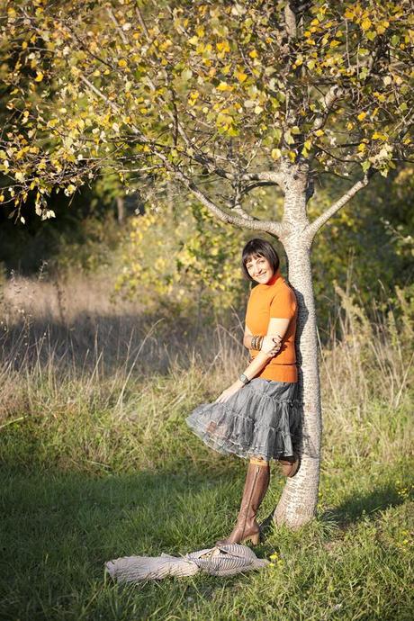 Dancing in the grass: my green skirt of tulle