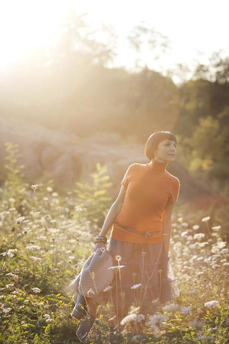 Dancing in the grass: my green skirt of tulle