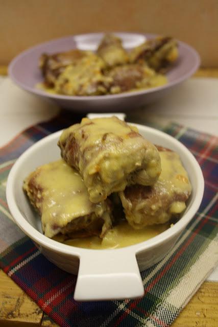 Involtini speack asiago melanzane ed olio alla senape Colonna.