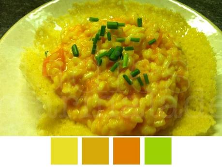 Risotto alla zucca in cialda di parmigiano