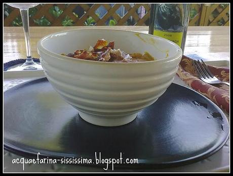 ...zuppa di zucca con zenzero e speck rosolato...