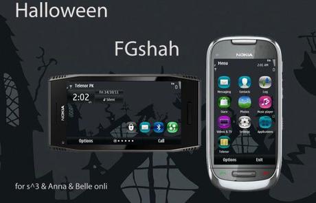 Halloween : Ecco il Tema / Theme gratis per smartphone Symbian Anna e Symbian Belle