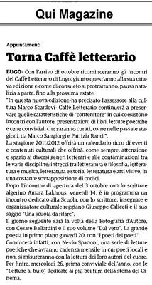 La rassegna stampa di ottobre