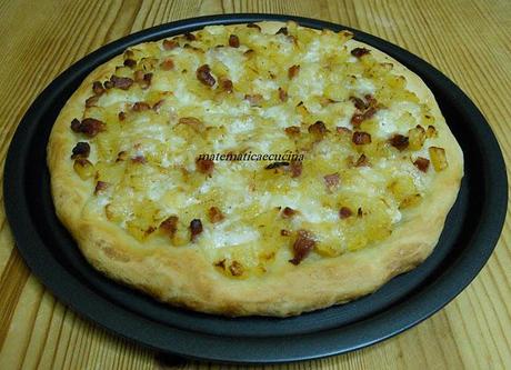 Pizza con Pancetta e Patate